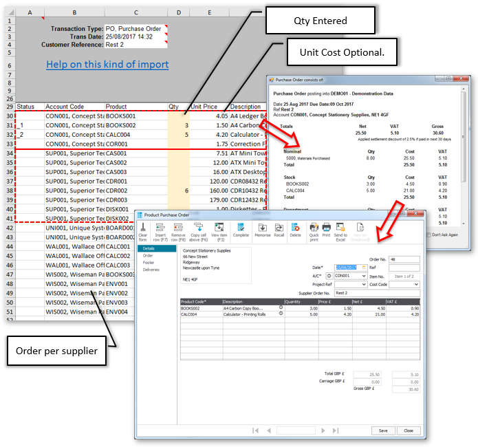 Remote Purchase Order for Sage 50