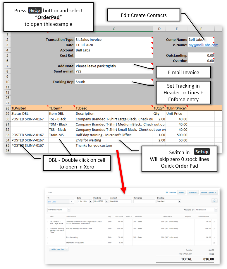 OrderPad Quick Order Entry